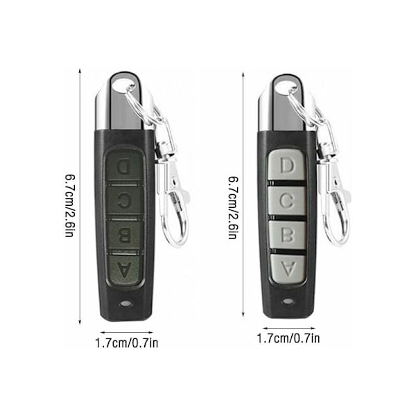 Sommarrea 4st 433MHz Universell Fjärrkontroll för Grind, Fjärrkontroll för Garageport