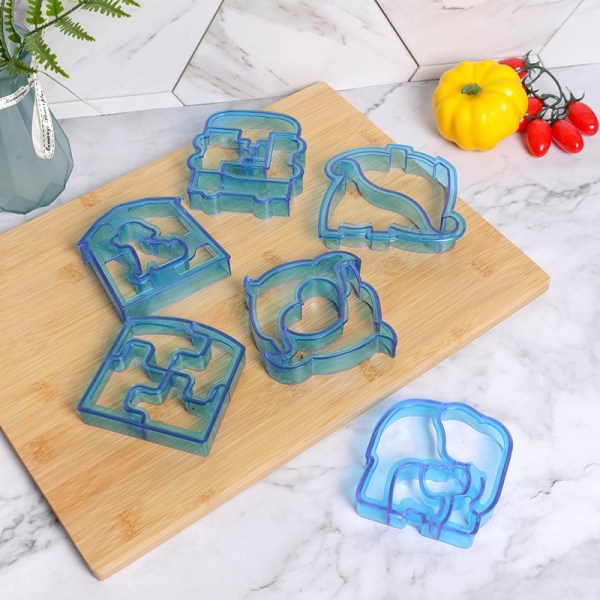 Sellify Block: Sötformad Sandwich Crust Edge Cutter Cookie Cake Form Cookie Cutter Pick puzzle mold