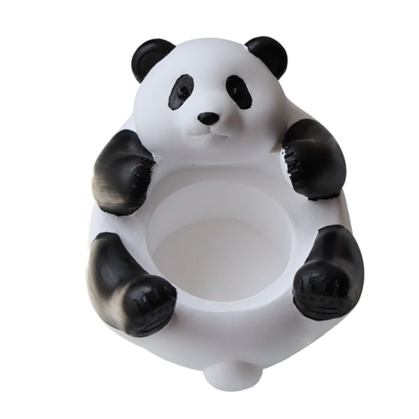 Panda kynttilänjalka eläinsarjakuva kynttilänjalka sopii kotibileiden keskipisteeseen, koristeellinen kynttilänjalka sweet orange Panda candlestick