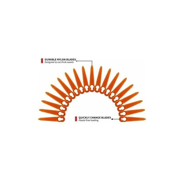 Sommer Hot Sale 100-pakning Kompatible Blader for Stihl PolyCut 2-2 PolyCut 3-2, FSA 45 FSA 57 FSE 52, Plastblader for Stihl Trådløs Trimmer..DEBUNS