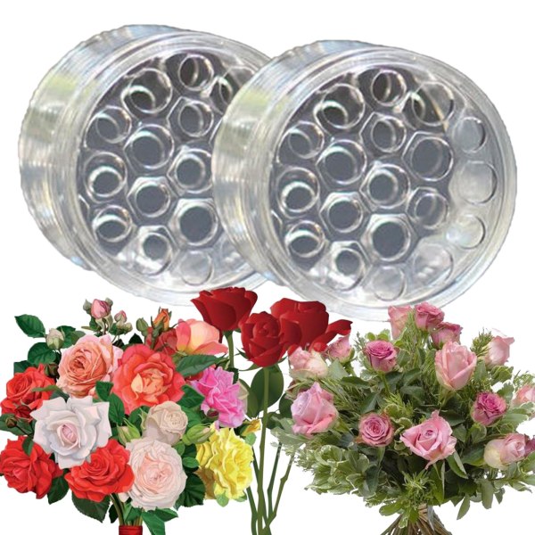 Spiral Ikebana stamhållare för blomsterarrangemang - Runda stamhållare för vaser - Perfekt DIY-tillbehör för blomkonst Yellow L