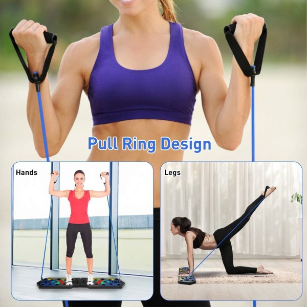 20-in-1 Push-Up Board - Fitness lihaskuntoharjoitteluun - Kannettavat kuntoiluvälineet miehille ja naisille