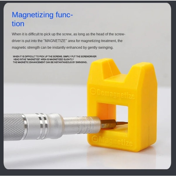 Magnetisaattori / magnetoija / demagnetisaattori ruuvimeisselipinsettimetallityökaluille Small Magnetizer 1