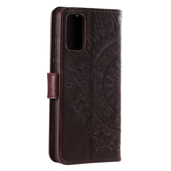 Heta nya erbjudanden! Högkvalitativt SKALO Samsung A53 5G Mandala Plånboksfodral - Mörkbrun Mörkbrun