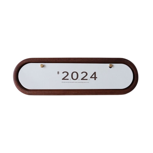 2024 Miniatyr Kunst Ornament Trekalender Planlegger Påminnelse Skrivebordsornamenter Eksklusiv Tre Skrivebordskalender