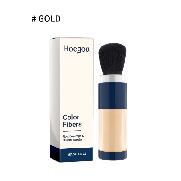 Supersize Color Fibers set - värillinen hiusrajapuuteri, hiuksia paksuntava set, täyttää välittömästi ohenevat hiukset Gold