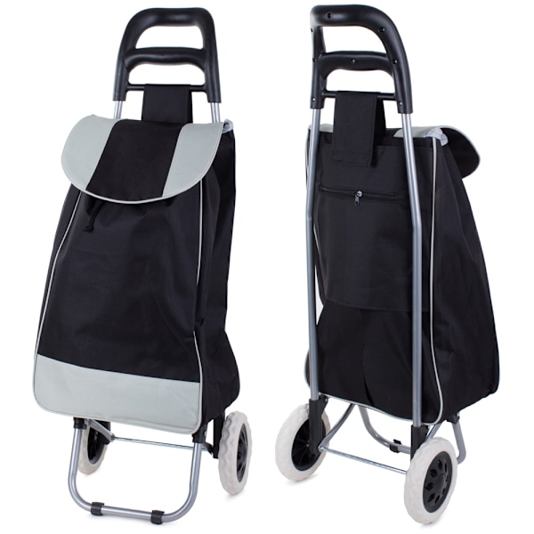 Sommer Udsalg Shoppingvogn / Dramaten Taske - Rulle Taske Black Svart