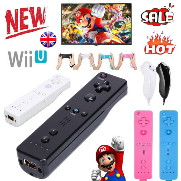 Trådlös fjärrkontroll för Nintendo Wii WiiU Wii U-speltillbehör black