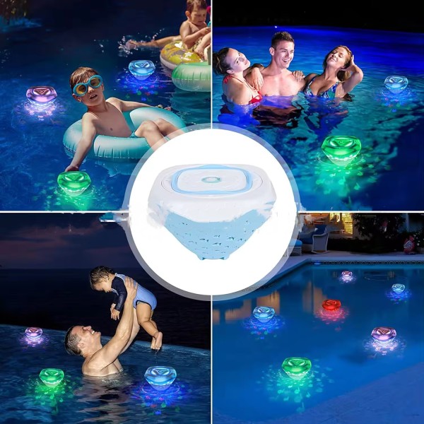 IP68 vattentäta flytande LED-sfärljus: Perfekt för juldekoration för poolbröllop
