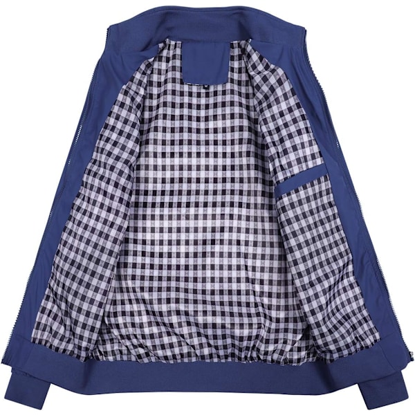 Sommarrea Herr Sommar Bomberjackor Casual Lättvikts Vindjacka Sportjacka Cargo Ytterkläder XL XL Denim Blue