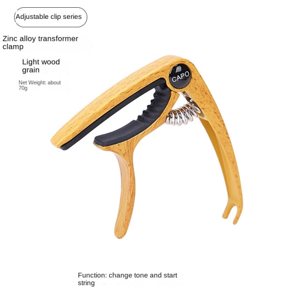 Guitar Capo akustisille ja sähkökitaroille - Monipuolinen 6-kielinen capo parantaa ääntä - Olennainen kitaratarvike A8