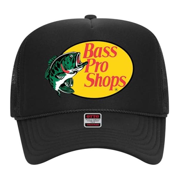 Original Bass Fishing Pro Trucker Hat - Premium Snapback för män och kvinnor - Western Hunting Camo Cowboy black