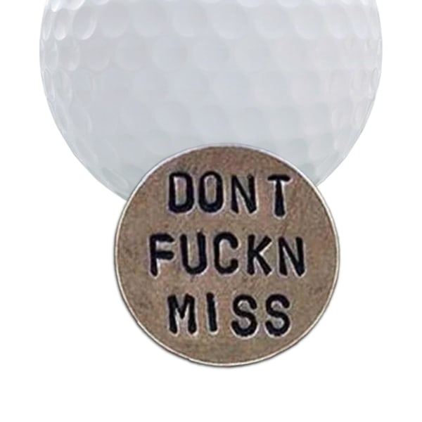 Rolig golfbollsmarkör - Nyhetshumor med personliga ord - Unika Gag-presenter för golfälskare - Perfekta golftillbehör för män och kvinnor Ballz Deep