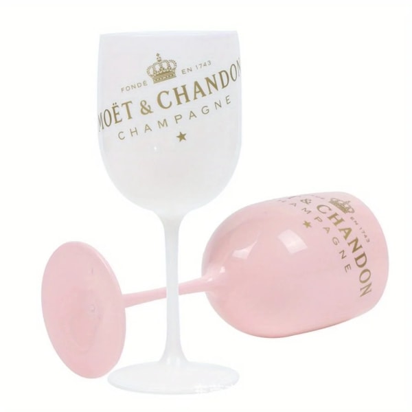 480ml Moet Champagne Flutes Glas Plast Akryl Champagne Glas Vinglas white one size