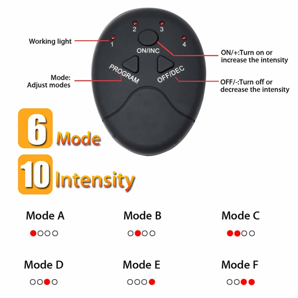 Muskelformer ABS-stimulator Trening Trening Belte Slanking Mageutstyr Midje Smart treningsutstyr Menn Kvinner Mage/ben Hjemmekontortrening F