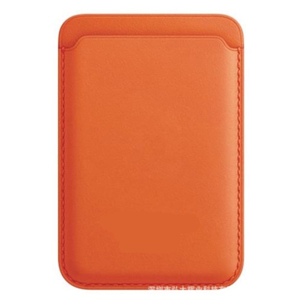 Magnetisk kortlommebokholder med MagSafe for iPhone 15/14/13/12-serien orange color