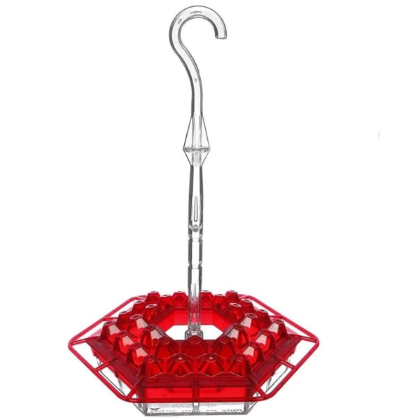 2024 New Mary's Hummingbird Feeder med aborre og indbygget myrevold, 30 foderporte, nem at rengøre, udendørs hængende havedekoration red