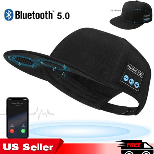 Hat Bluetooth med højttaler Musik Trådløs Smart Baseball Cap Fashion Vandtæt