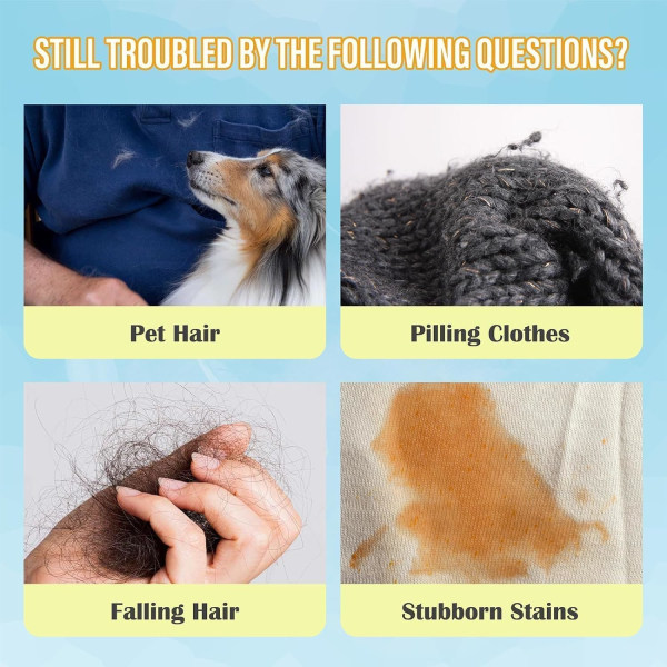 4st PET Hårborttagningsmedel för tvätt, Hund Hårborttagningsmedel för tvätt, PET Hårborttagningsbollar för tvättmaskin Återanvändbara hårfångare för hundar och katter