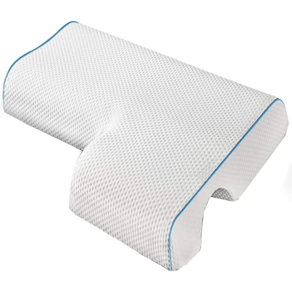 Buet Cuddle, Parpude med langsom rebound og åndbar memory foam, Par Cuddle sovepude til anti-tryk hånd pillow-left