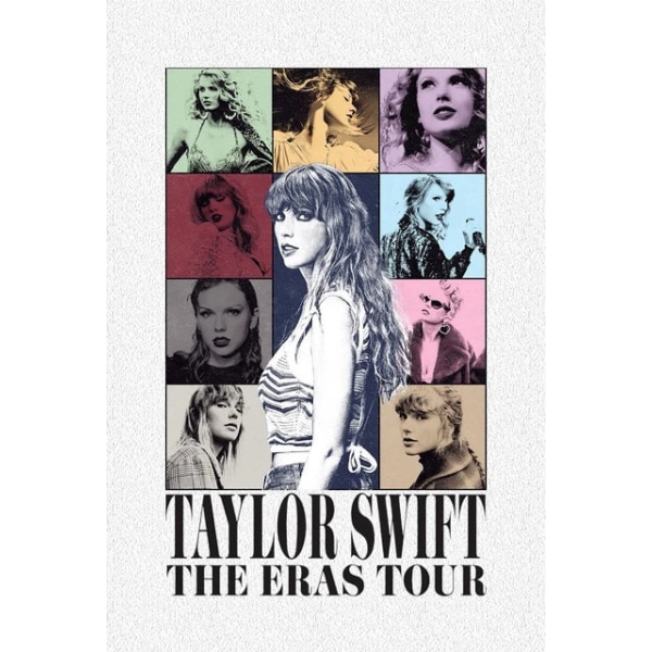 Taylor Swift The Eras Tour Musikplakat Pop Kvinde Sanger Album Plakat Vægkunst Lærredsfans Gave til ven Soveværelse Stueindretning E