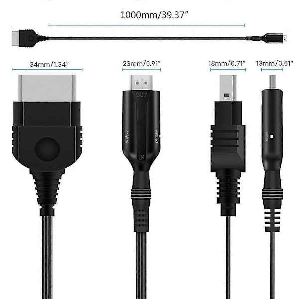 Sommer Udsalg Xbox til HDMI-kompatibel Video- og Lydkonverter Adapter, High Definition Link Kabel
