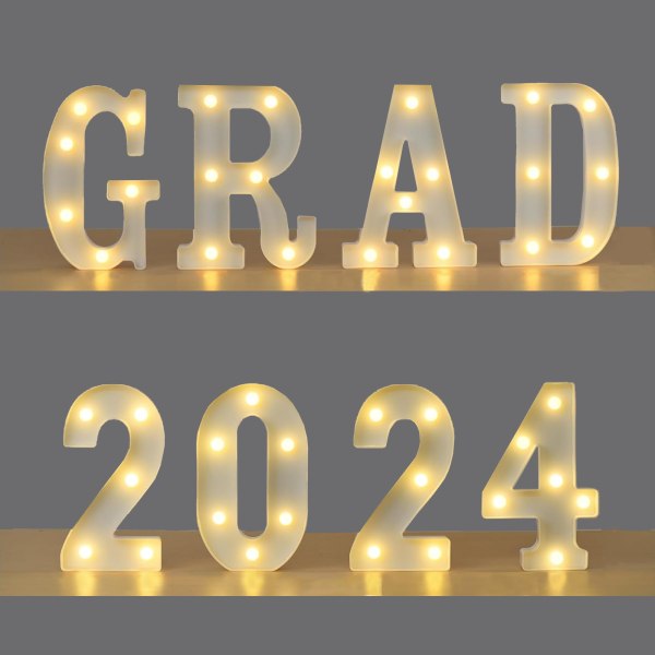 Shine Bright: LED 'Grad 2024' Marquee Letter för oförglömliga examensfirande