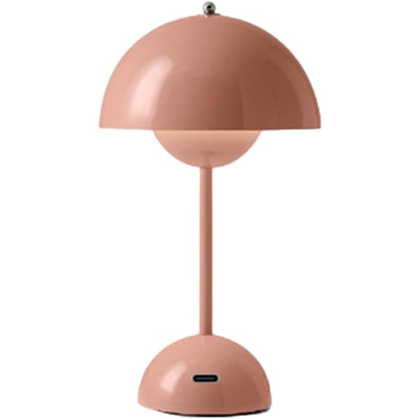 LED batteri bordlampe, trådløs, berøringsdæmpbar svampebordslampe med 3 lysstyrketilstande, dekorativ retro skrivebordslampe til soveværelse, kontor, barer C - Gray