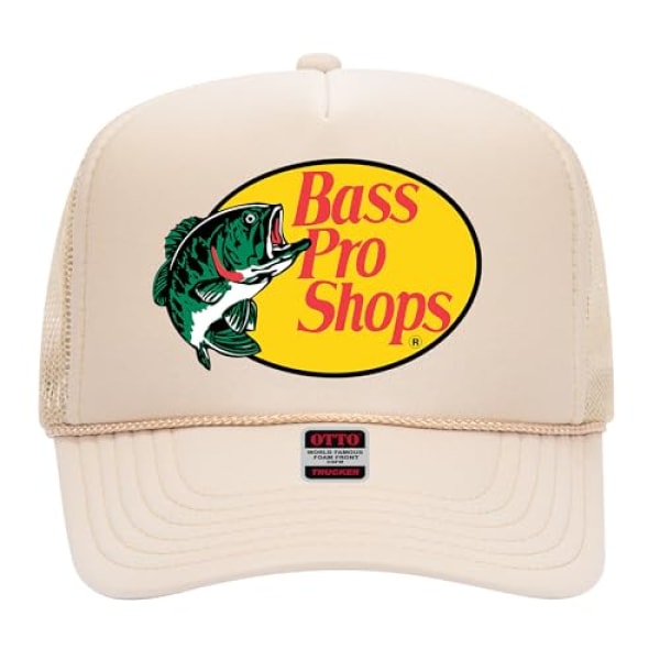 Original Bass Fishing Pro Trucker Hat - Premium Snapback för män och kvinnor - Western Hunting Camo Cowboy brown