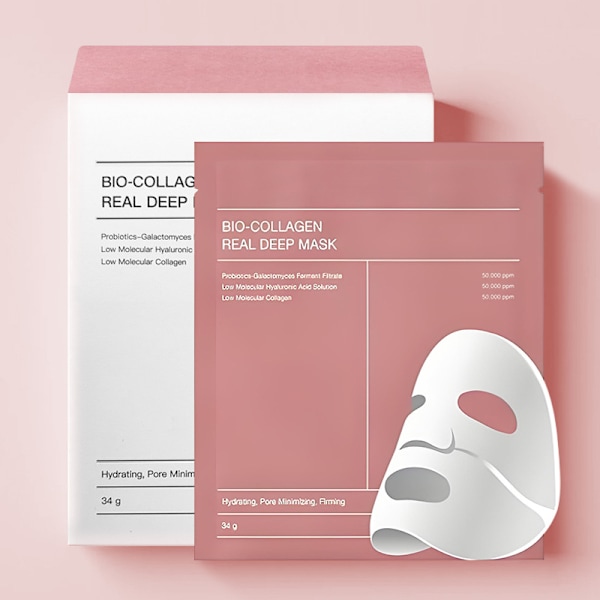 Sommarrea Biodance Bio Collagen True Deep Mask/Kollagen Ansiktsmask för Natten 1 Förpackning 4 Masker