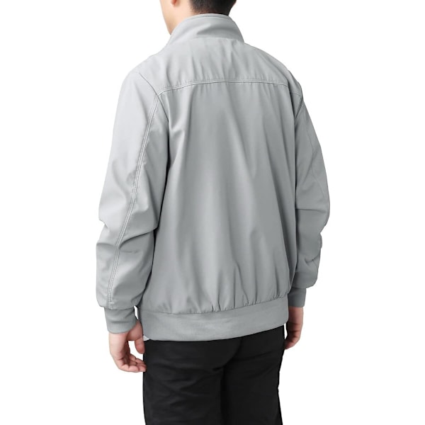 Sommarrea Herr Sommar Bomberjackor Casual Lättvikts Vindjacka Sportjacka Cargo Ytterkläder XS XS Grey