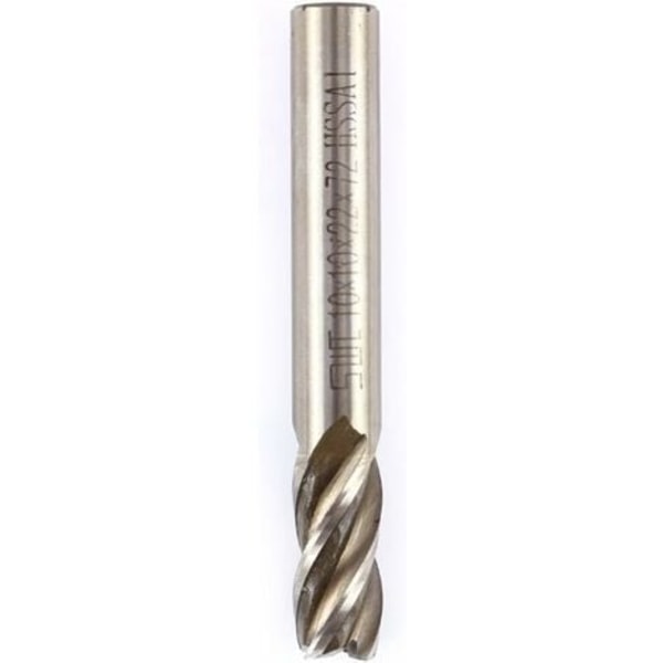 CNC-jyrsintä, HSS CNC-sylinterinen varren päätyjyrsin, 4/6/8/10mm lieriömäinen varsi jyrsintä, CNC-palvelinkeskukseen, veistetty (10mm)