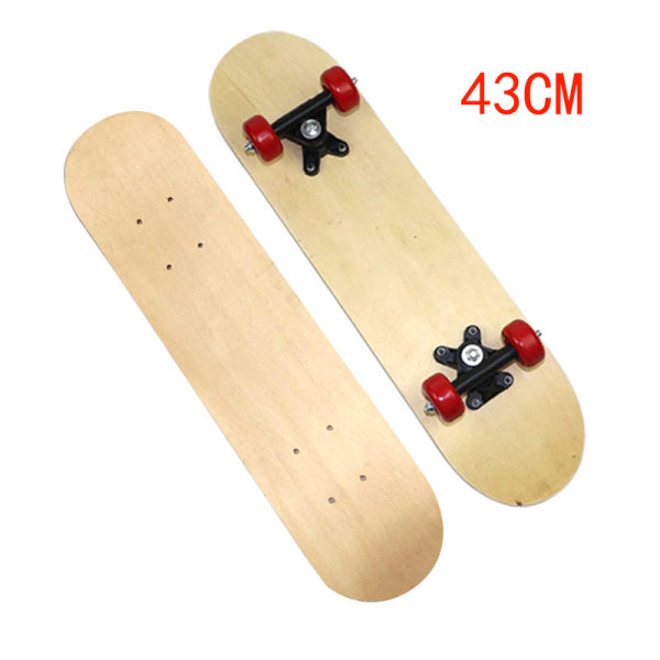 Skateboard DIY Blank Skateboard Deck Interactive Lämplig för barn och tonåringar Används för målningsersättningsdekoration 43cm