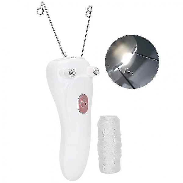 Sommer Hot Sale USB-opladning 2 Farver Sikker Tråder Hårfjerner, Elektrisk Trådepilator, Bærbar Ansigtsbehandling til Kvinder (Pink) - Perfet