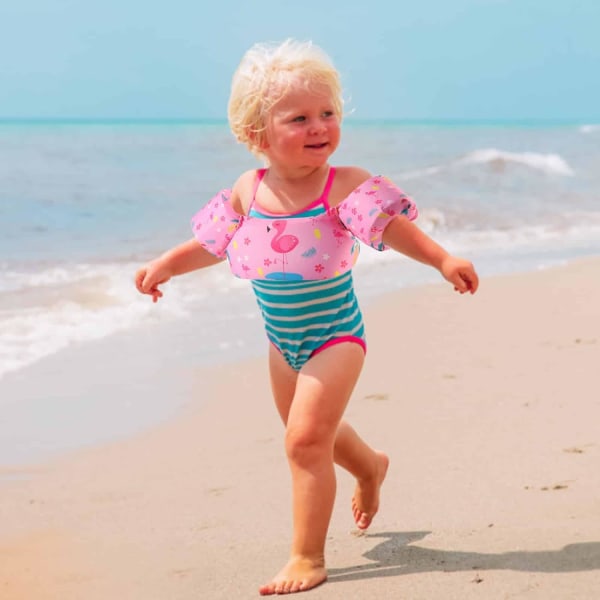 Småbørn Børn svømmevest, svømmevest til piger og drenge svømmetræning redningsvest, svømmevest til børn til vandpyt/strand, lege som jumper pink swan