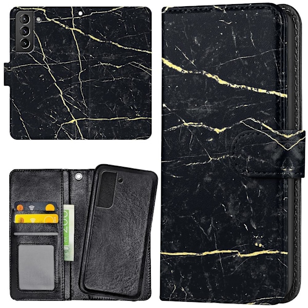 Sommarrea Samsung Galaxy S21 FE 5G - Plånboksfodral/Fodral Marmor multifärg Multicolor