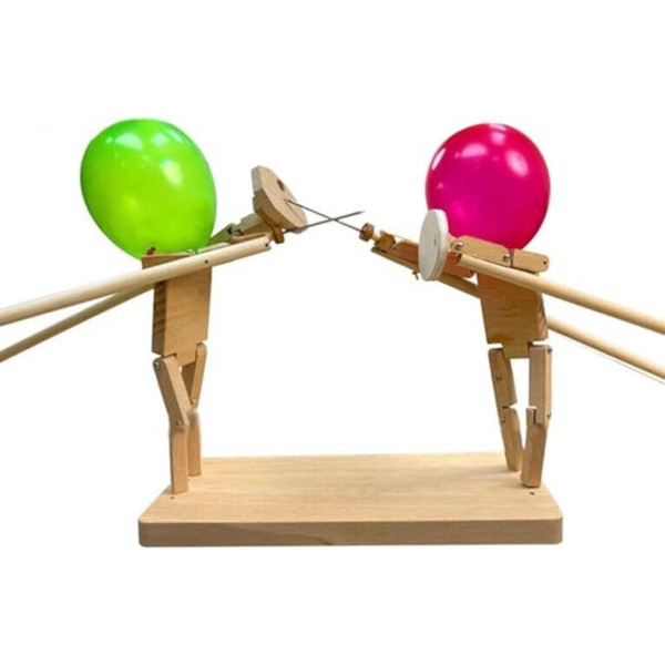 Balloon Bamboo Man Battle, Bamboo VS Puppet Kit, Whack A Balloon Game