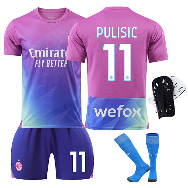 Kesän kuuma alennusmyynti 2324 AC 2 vieraspelipaita 9 Giroux 10 Leo 11 Prisic 19 Teo jalkapallosetti NO.11 sukilla suojavarusteet NO.11 sukilla suojavarusteet NO.11 with socks protective 28#150-155cm