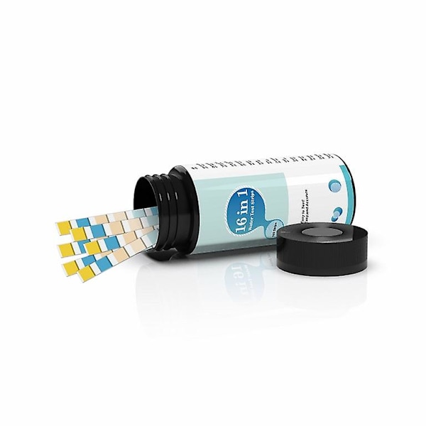 Sommer Udsalg 16 i 1 Vandtest Kit Til Drikkevand 100 Strips Brønd- Og Drikkevandstest Kit Vandtest Strips Med Hårdhed