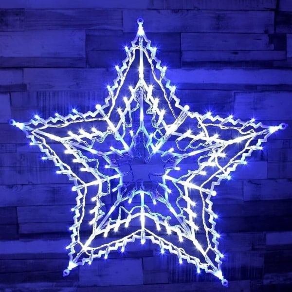 Christmas Star Lights Silhouette Light Xmas Vinduesdekoration Indendørs Udendørs Ny Color