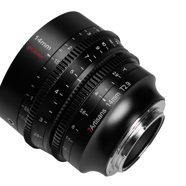 14 mm:n T2.9-täyskehyksen elokuvalinssi, yhteensopiva Nikonin Z-kiinnityspeilittomien kameroiden kanssa Z5 Z6 Z7 Z6II Z7II Z9