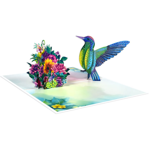 Fantastisk Hummingbird Pop-Up morsdagskort - perfekt overraskelse for mamma, kone, søster eller henne