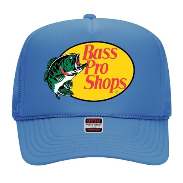 Original Bass Fishing Pro Trucker Hat - Premium Snapback för män och kvinnor - Western Hunting Camo Cowboy blue