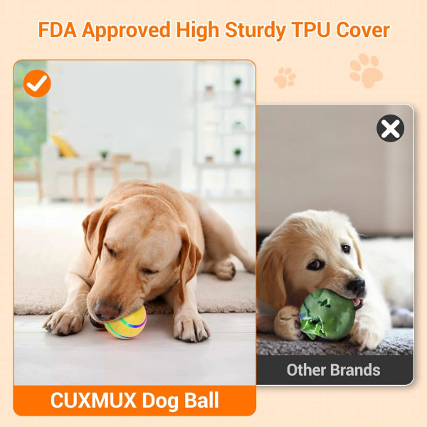 Aktiv rullande boll för hundar, fjärrkontrollerad hundboll, interaktiva hundleksaker, aggressiva chewersleksak, peppig husdjursboll för hundar pink