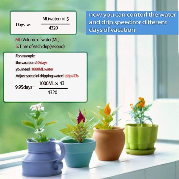 24 kpl itsekastelupiikkejä - Automaattinen kasvien kastelulaite - Säädettävä venttiilikytkin - Puutarhan kastelujärjestelmä sisä- ja ulkokäyttöön 10 pcs