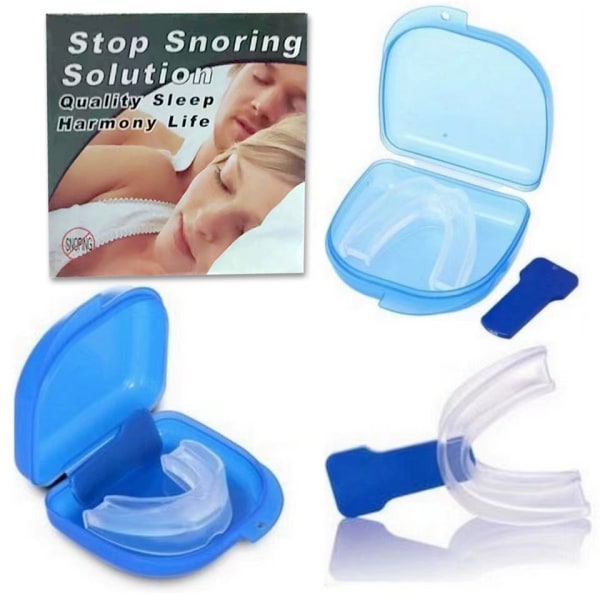 Premiumbettskena för män och kvinnor - Slipskena för natten - Snarkningsskydd för bättre sömn - Tandskena skyddar tändernas emalj 1 pcs