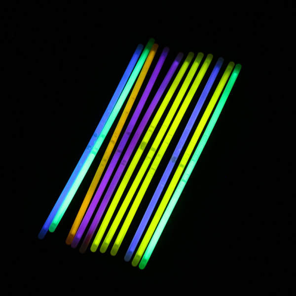 100 kpl glowstick-rannekoruja, valoisia monivärisiä 100 kpl 100