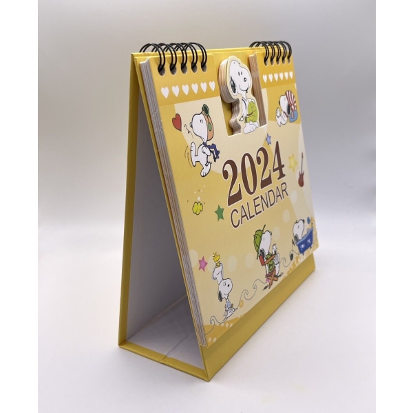 Snoopy 2024 WFH desktop kalender dagbog julegave charme 3pcs