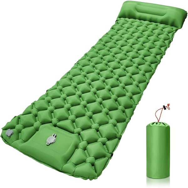 Sommarrea Super Value Selection! Tjock Självuppblåsande Campingmadrass, camping, madrass med kudde uppblåsbar campingmatta för strand, tä light green
