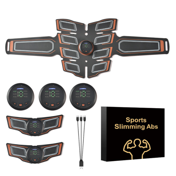 Muskelformare ABS-stimulator Träning Träning Bälte Bantning Magutrustning Midja Smart Fitness Män Kvinnor Mag/ben Hemmakontor Träning B